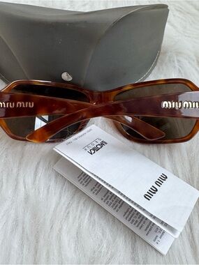 Authentic vintage Miu Miu brown sunglasses